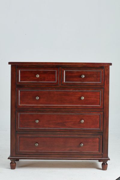 American Oak Tall Chest of Drawers - American Oak collection