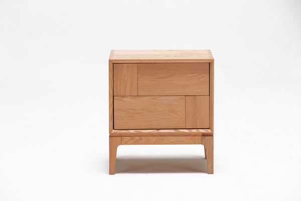 Nordic 2-Drawer Nightstand (Natural) - Nordic Natural Wood collection