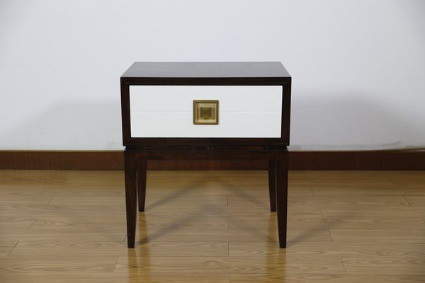 Modern Luxury Nightstand with Brass Square Pull - Modern Luxury collection