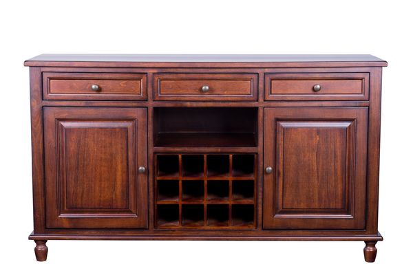American Oak Sideboard with Wine Rack - American Oak collection
